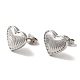 Non-Tarnish 304 Stainless Steel Heart Stud Earrings for Women(EJEW-Z066-11P)-1