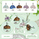 4 Sets 5 Styles PandaHall Elite Natural Mixed Stone Pendants(G-PH0001-99)-7
