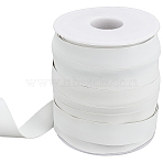 1Pc Synthetic Rubber Elastic Cord, Swimwear Accessories, Flat, White, 5/8 inch(15mm), about 30 Yards/pc(OCOR-OC0001-61D)
