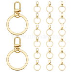 20Pcs Alloy Swivel Clasps, with Split Rings, Golden, 64mm(FIND-PH0024-64)