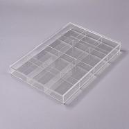 Organizer Box, with 12 Compartments, about 24cm wide, 35cm long, 3.5cm thick, Compartments: 77x85mm(PCT102)