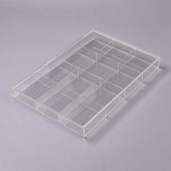 Organizer Box, with 12 Compartments, about 24cm wide, 35cm long, 3.5cm thick, Compartments: 77x85mm(PCT102)