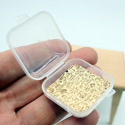 PP Snack Box Model, Micro Landscape Dollhouse Accessories, Pretending Prop Decorations, Clear, 35x35x2mm(PW-WG52473-01)