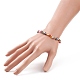 Natural Pearl & Glass Triangle Beaded Stretch Bracelet for Women(BJEW-JB08230)-4