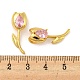 Real 18K Gold Plated Rack Plating Brass Micro Pave Cubic Zirconia Pendants(KK-R153-13A-G)-3
