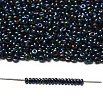 TOHO 8/0 Demi Round Beads, Japanese Seed Beads, (88) Metallic Cosmos, 8/0, 3x1.15mm, Hole: 1.2mm, about 744pcs/10g(X-SEED-DR08-0088)
