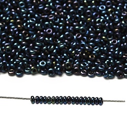 TOHO 8/0 Demi Round Beads, Japanese Seed Beads, (88) Metallic Cosmos, 8/0, 3x1.15mm, Hole: 1.2mm, about 744pcs/10g(X-SEED-DR08-0088)