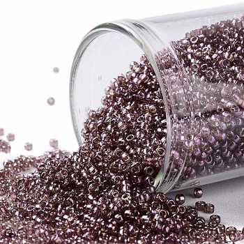 TOHO Round Seed Beads, Japanese Seed Beads, (425) Gold Luster Marionberry, 15/0, 1.5mm, Hole: 0.7mm, about 3000pcs/bottle, 10g/bottle