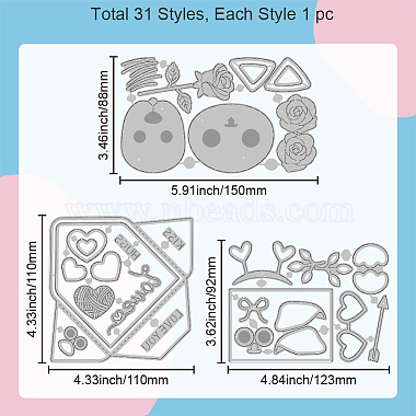 Pochoirs de découpe en acier au carbone de la saint-valentin(DIY-WH0309-1559)-6