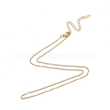 304 Stainless Steel Cable Chains Necklace for Men Women(NJEW-N050-A03-G15)-3