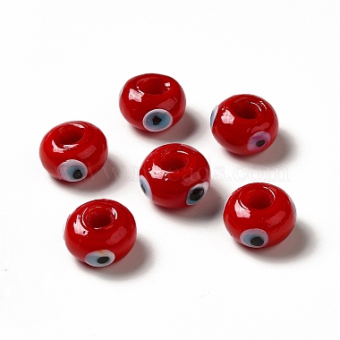 Handmade Evil Eye Lampwork Beads(LAMP-A153-08-M)-2