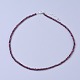 Natural Garnet Beaded Necklaces(NJEW-K114-C-A04)-1