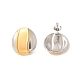 304 Stainless Steel Two Tone Stud Earrings(EJEW-F355-04GP-07)-2