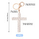 Cotton Cord Cross Keychains(AJEW-TAC0031-03C)-3