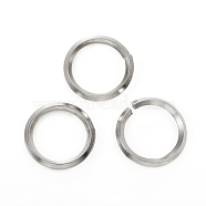 304 Stainless Steel Jump Ring, Open Jump Rings, Stainless Steel Color, 10 Gauge, 21x2.5mm, Inner Diameter: 16mm(STAS-G224-22P-02)