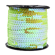 Lt.Green With AB Color Paillette/Sequins Roll, 6mm in diameter, 100 yards/roll(X-BS85Y)