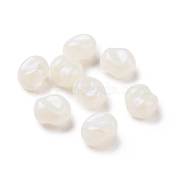 Opaque Acrylic Beads, Glitter Beads, Rice, Old Lace, 16x13.8x11.5mm, Hole: 1.8mm, about 333pcs/500g(OACR-C013-10H)