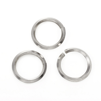 304 Stainless Steel Jump Ring, Open Jump Rings, Stainless Steel Color, 10 Gauge, 21x2.5mm, Inner Diameter: 16mm