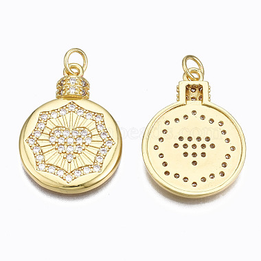 Brass Micro Pave Cubic Zirconia Pendants(ZIRC-N039-148A-NF)-2