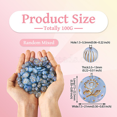 100g transparente Acrylperlen(MACR-TA0002-02B)-3