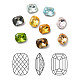 facettes k 9 cabochons en verre strass(GGLA-R042-01B)-1