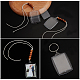 chgcraft 8pcs porte-badge en plastique pendentif décoration(HJEW-CA0001-19)-5
