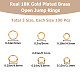 300Pcs 3 Styles Brass Open Jump Rings(KK-BBC0008-74)-2