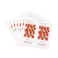 Rectangle Gift Stickers, Adhesive Label Stickers, Thank You Theme, Orange Pattern, 10.5x10.6x0.01cm, 50pcs/bag(DIY-B041-14A)