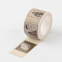 Travel Pattern DIY Scrapbook, Decorative Paper Tapes, Adhesive Tapes, PapayaWhip, 25mm, about 10m/roll(DIY-F004-06)