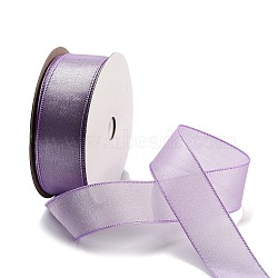 20 Yards Polyester Ribbon, for Gift Wrapping, Lilac, 1 inch(25mm), about 20.00 Yards(18.29m)/Roll(OCOR-Z005-02L)