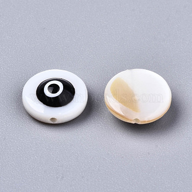 Perles de coquillages naturels d'eau douce(SHEL-T018-10G)-2