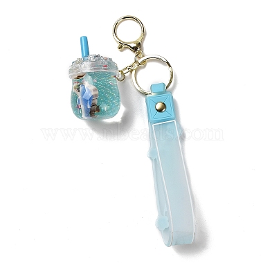 Mixed Bottle Acrylic Pendant Keychain Decoration(KEYC-D018-06)-3