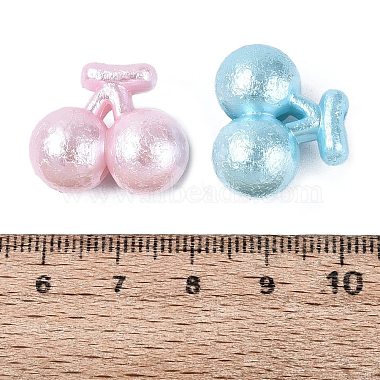 perles acryliques opaques textur&eacute;es(OACR-N160-13)-3