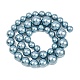 Electroplated Shell Pearl Graduated Beads Strands(BSHE-C011-04-04)-4