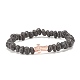 Bracelet extensible perlé en pierre de lave naturelle(BJEW-JB08294-03)-1