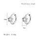 Cubic Zirconia Hoop Earrings(VX9431-03)-1