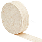 Cotton Ribbon, Garment Accessories, Cornsilk, 1-5/8 inch(40mm)(OCOR-WH0085-52B)