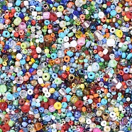 Glass Seed Beads, Mixed Shape and Mixed Size, Colorful, 2~5x2~5x2~5mm, Hole: 1mm, about 24000pcs/500g(MACR-S139-1)