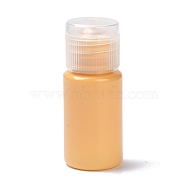 PET Bottles, Refillable Bottle, Travel Size Bottles with Flip Cap, for Skin Care Refillable Bottle, Column, Orange, 2.3x5.6cm, Hole: 13mm, Capacity: 10ml(0.34fl. oz)(MRMJ-K013-01E)
