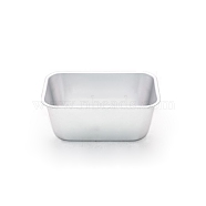 Aluminum Loaf Pan, Rectangle, Quick Release Baking Molds, Silver, 163x98x67mm(BAKE-PW0001-021D)