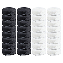 16Pairs 2 Colors Polyester Shoelace, Flat, Mixed Color, 1440x15x1mm, 8 pairs/color(FIND-FH0016-66)