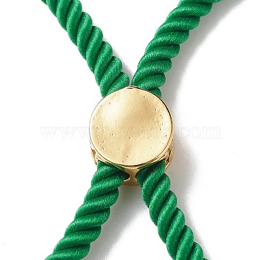 Наполовину готовые браслеты-слайдеры из скрученной миланской веревки(FIND-G032-01G-08)-3