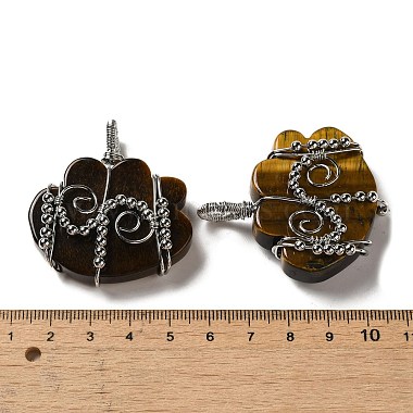 Natural Tiger Eye Copper Wire Wrapped Pendants(G-K338-07P-02)-3