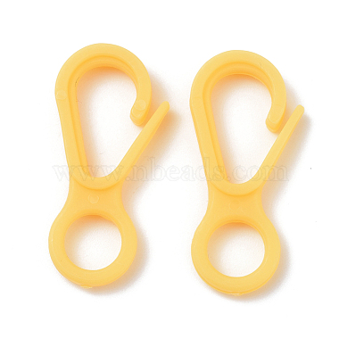 Yellow Others Plastic Lobster Claw Clasps