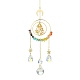 Alloy Cable Chains Mushroom Pendant Decorations(HJEW-TA00148)-1