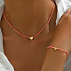 Glass & CCB Plastic Beaded Necklaces & Bracelets Sets(FS-WGA4156-01)-1