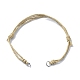Fabrication de bracelets réglables en cordon de coton ciré(AJEW-JB01194)-2