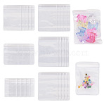 60Pcs 6 Styles Rectangle PVC Resealable Packaging Bags, Self Seal Bag, Light Blue, 6~13x4~9cm, Unilateral Thickness: 4.5 Mil(0.115mm), 10pcs/style(OPP-TADJ0001-01)