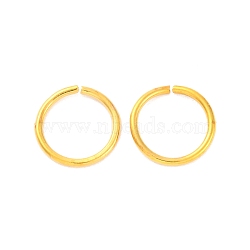 Brass Open Jump Rings, Cadmium Free & Lead Free, Golden, 12x1.2mm, Inner Diameter: 9.5mm, about 1470pcs/500g(KK-G514-01K-G)