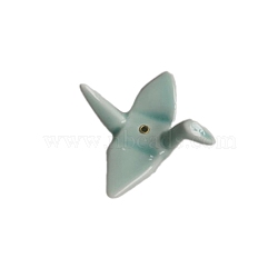 Ceramic Incense Burners Holder, Aromatherapy Furnace Home Decor, Light Sky Blue, 60x55x30mm(PW-WG16E2A-02)